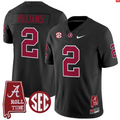 Ryan Williams Jersey #2 Alabama Crimson Throwback Alabama Map Stitched