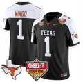 Ryan Wingo Jersey #1 Texas Longhorns 2025 State Map Citrus Bowl Stitched