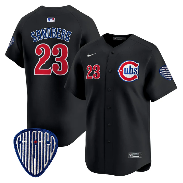 Ryne Sandberg Jersey #23 Chicago Cubs Blue Alternate Vapor Premier Limited Stitched