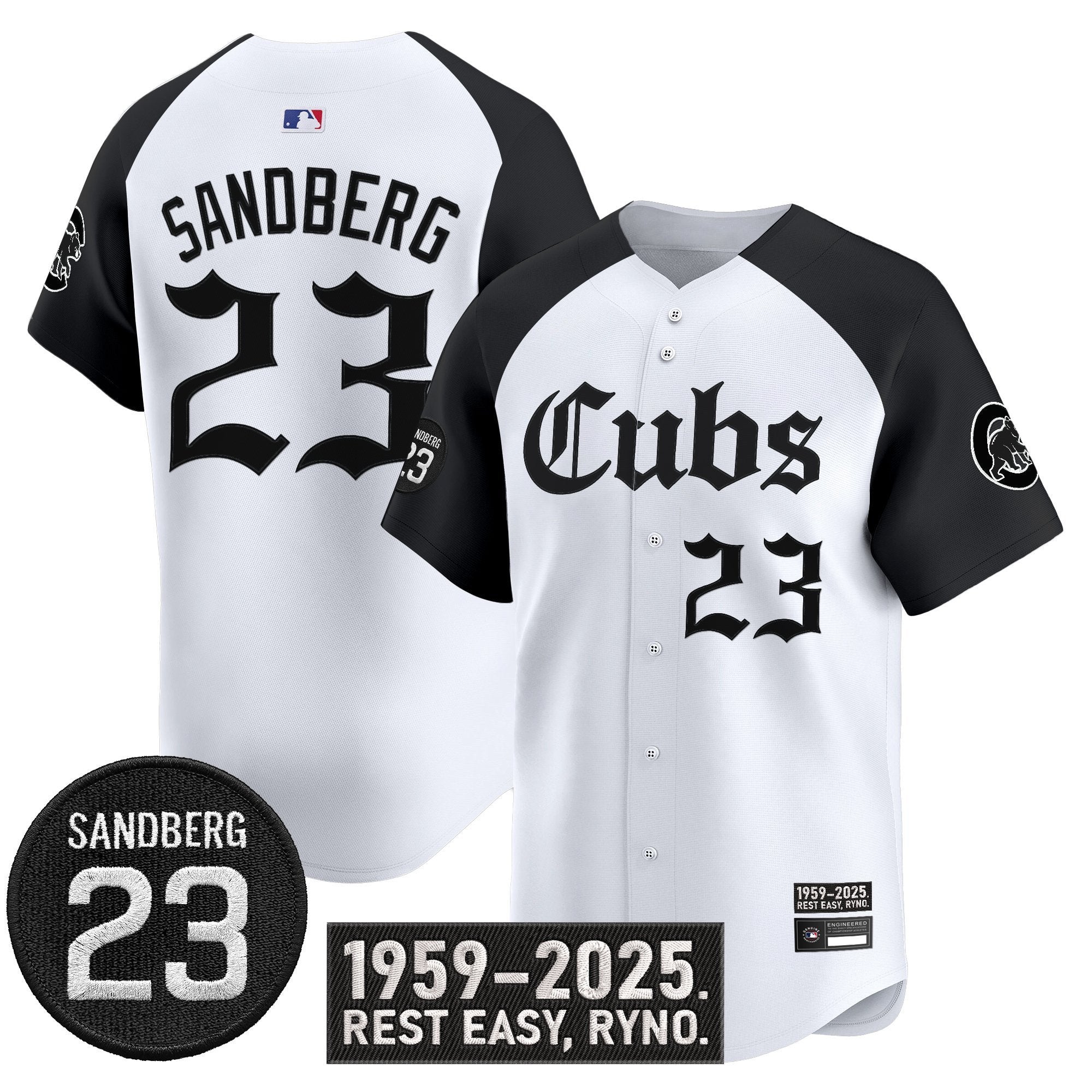Ryne Sandberg Jersey #23 Chicago Cubs Ryne Sandberg Tribute Stitched