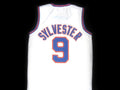 Sylvester Pussycat Jersey #9 Tune Squad Space Jam Basketball White