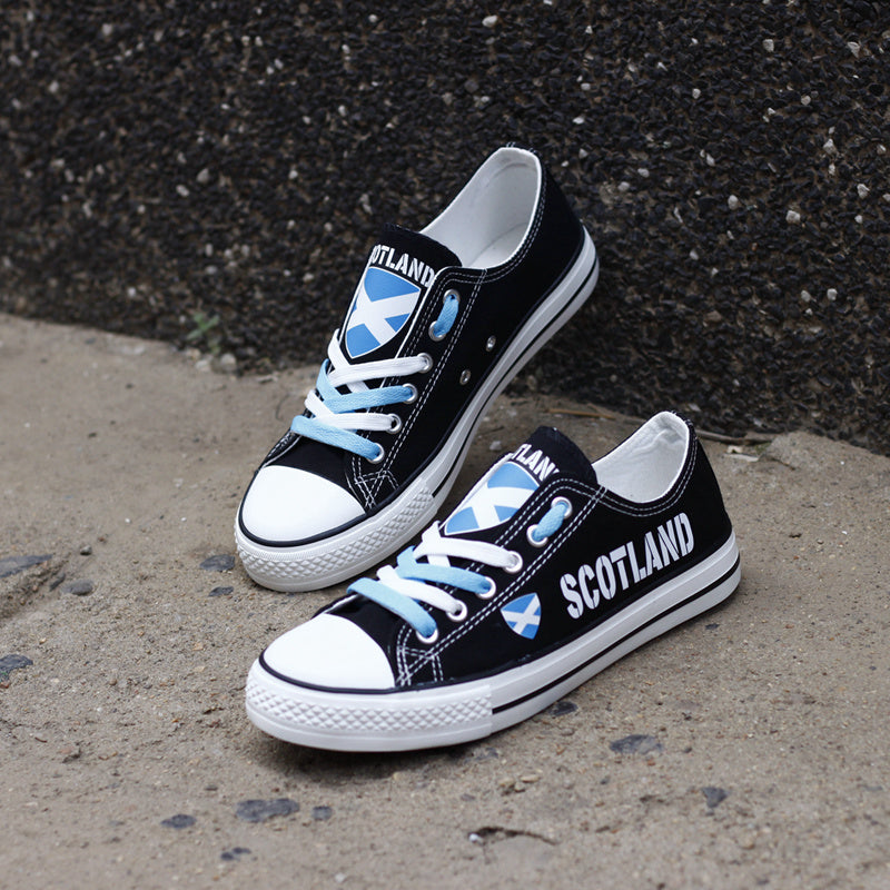 SCOTLAND Rican Canvas Sneakers Shoes For Men Women Fans