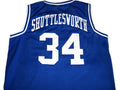 Shuttlesworth Jersey #34 Lincoln He Got Game Movie Basketball Blue