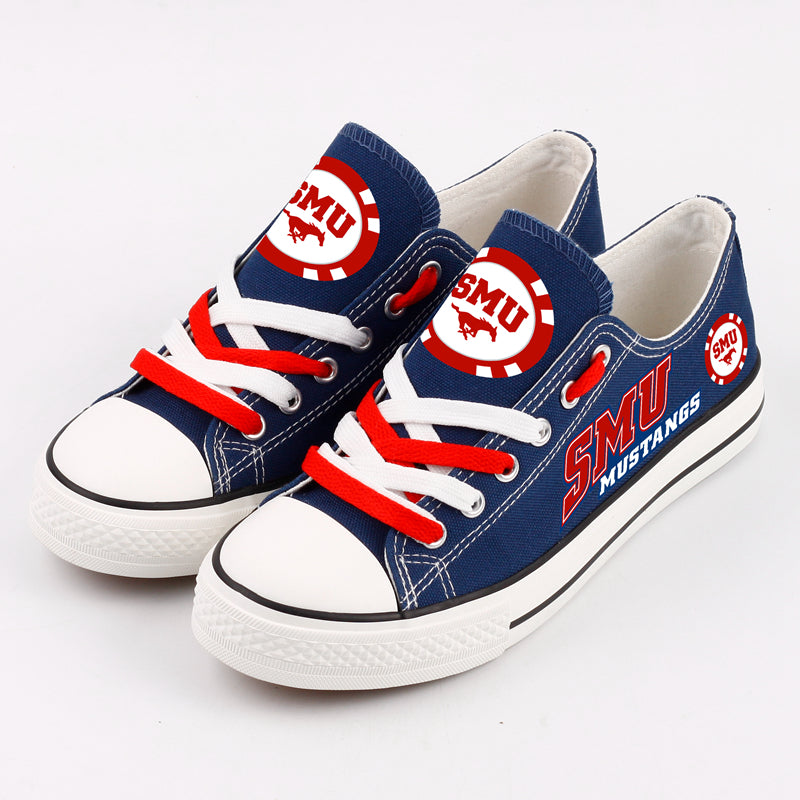 SMU Mustangs Sport Sneakers Shoes For Men Women Fans
