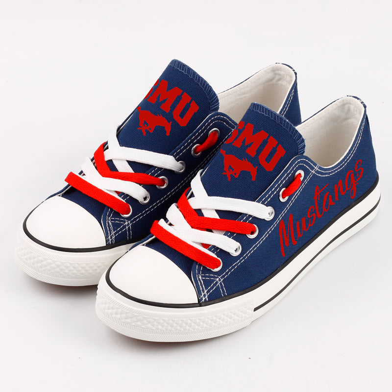 SMU Mustangs Sport Sneakers Shoes For Men Women Fans