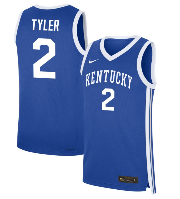 Saniah Tyler Jersey #2 Kentucky Wildcats NIL Basketball Royal