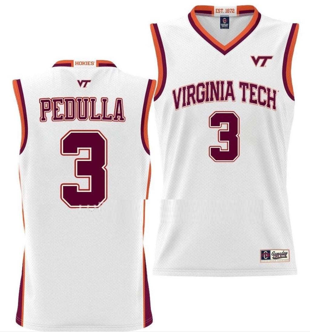 Sean Pedulla Jersey Virginia Tech Hokies College Basketball Swingman Black #3