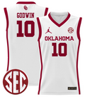 Sam Godwin Jersey #10 Oklahoma Sooners 2024 Lightweight Basketball White