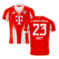 Sacha Boey 23 Bayern Munich 2025-26 Home Jersey – Red