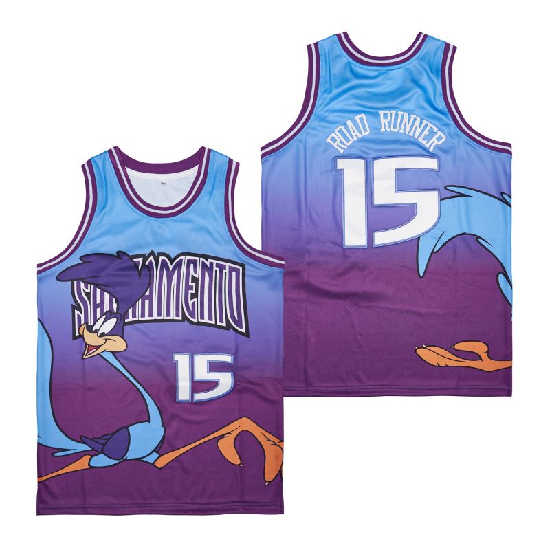 Sacramento Kings #15 Road Runner Movie Basketball Jerseys