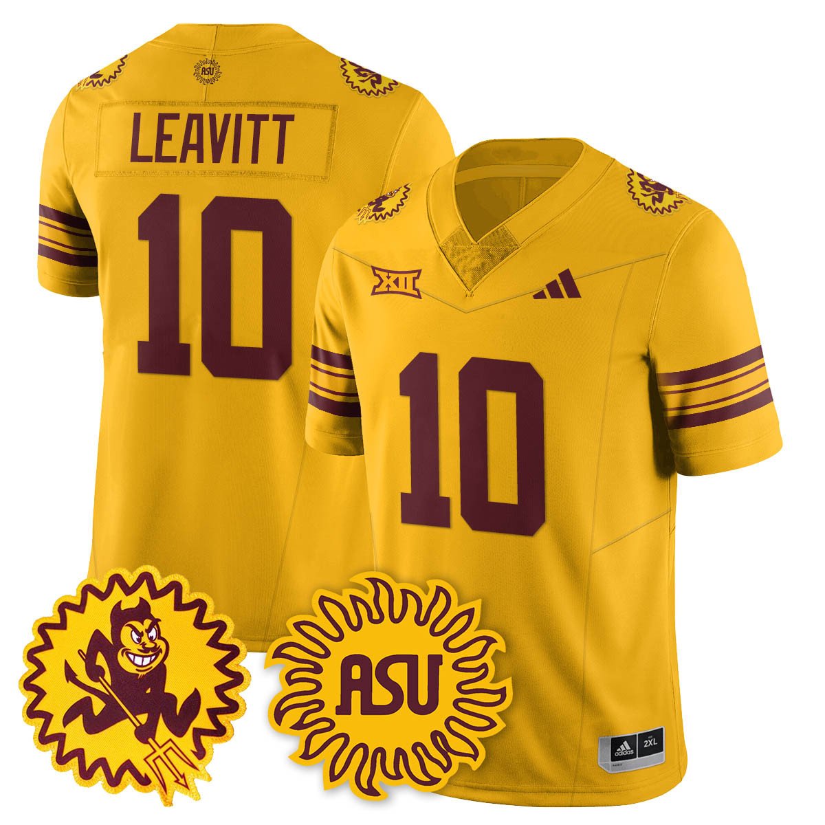 Sam Leavitt Jersey #10 Arizona State Sun Devils 1975 Throwback Stitched