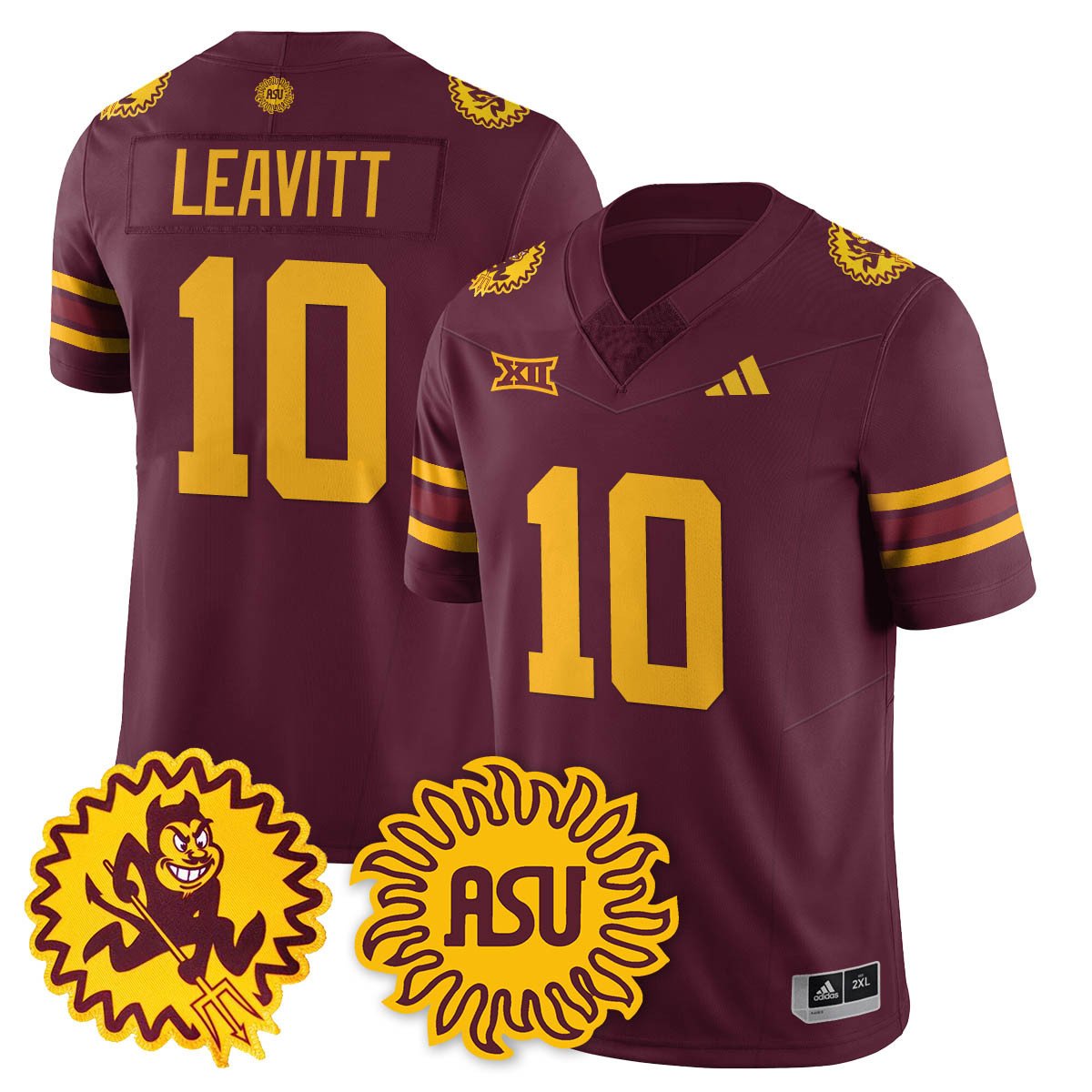 Sam Leavitt Jersey #10 Arizona State Sun Devils 1975 Throwback Stitched
