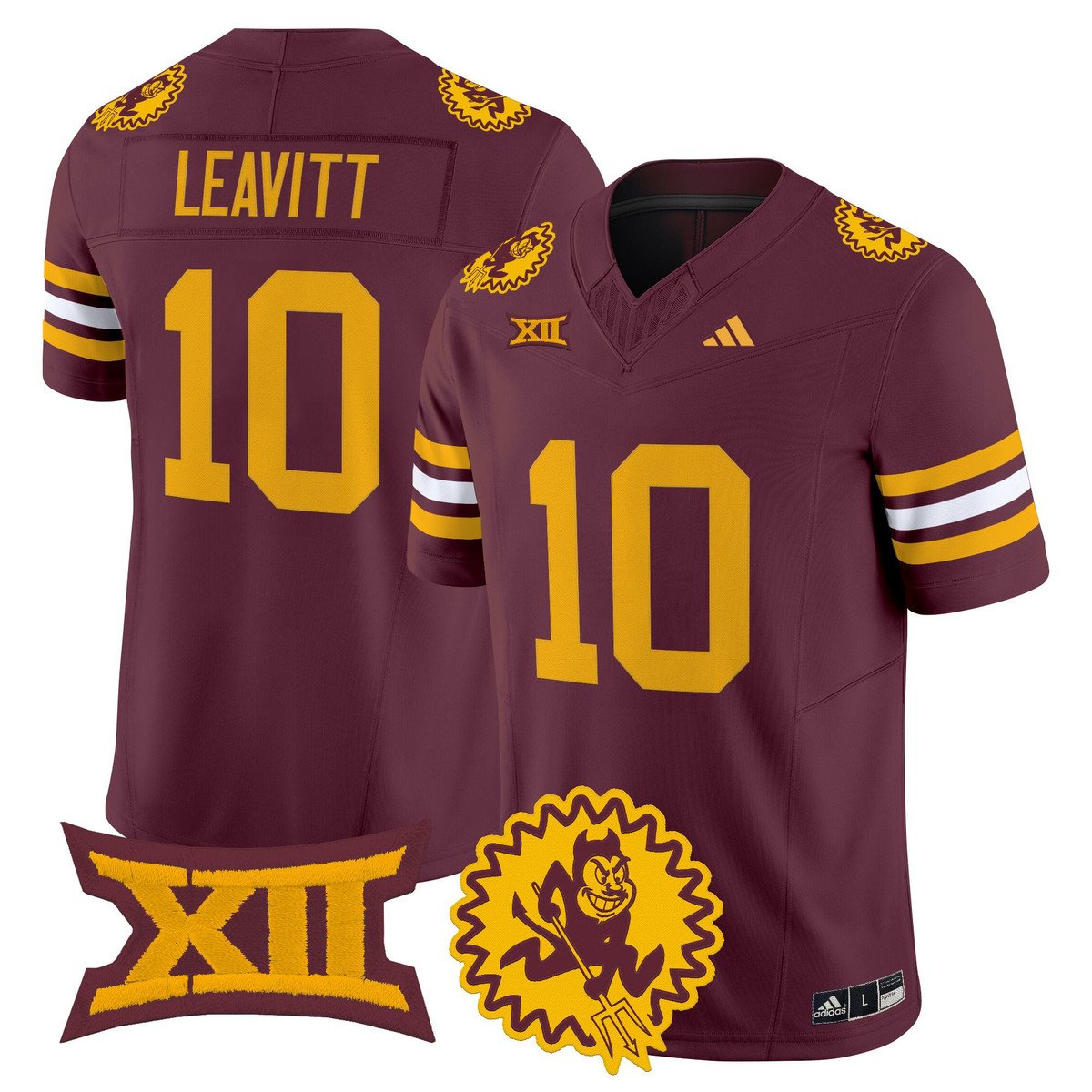 Sam Leavitt Jersey #10 Arizona State Sun Devils 1975 Throwback Stitched