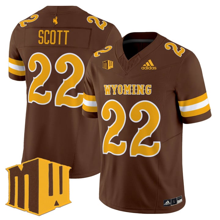 Sam Scott Jersey #22 Wyoming Cowboys 2025 Vapor Limited Stitched