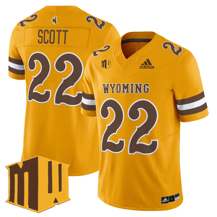 Sam Scott Jersey #22 Wyoming Cowboys 2025 Vapor Limited Stitched
