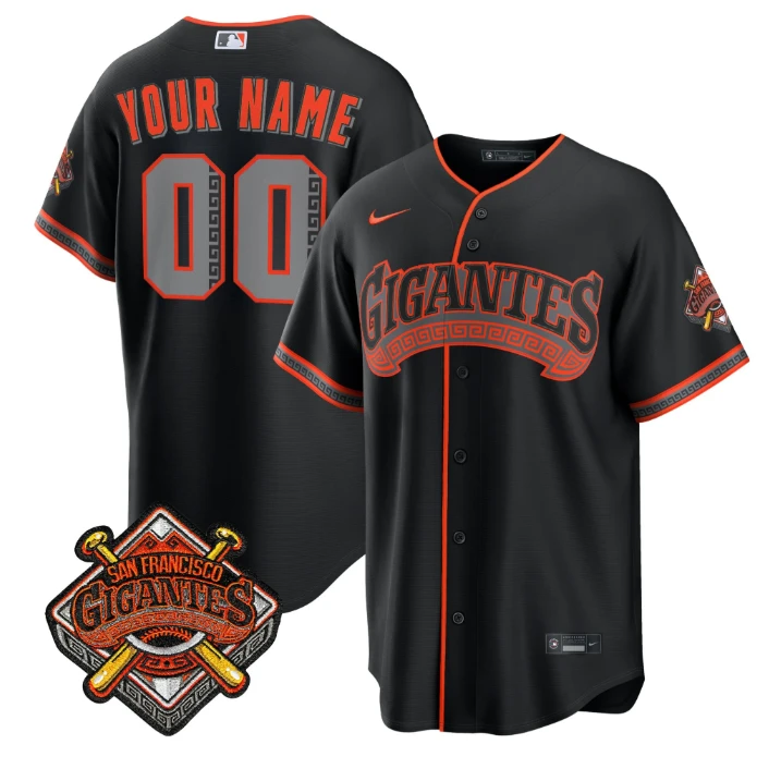 San Francisco Giants Los Gigantes Vapor Premier Custom Jersey - All Stitched