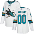 San Jose Sharks NHL White Customized Jersey Stitched