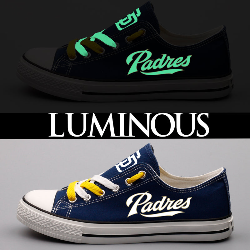 San Diego Padres Limited Print Low Top Canvas Shoes Sport Sneakers For Men Women Fans