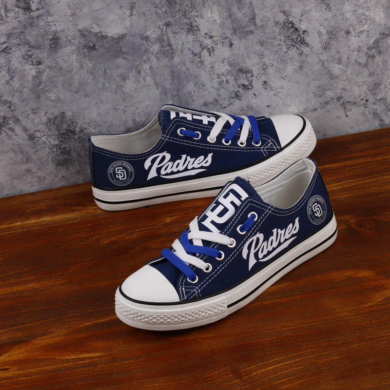 San Diego Padres Limited Print Low Top Canvas Shoes Sport Sneakers For Men Women Fans