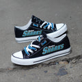 San Jose Sharks Low Top Canvas Sport Sneakers Shoes For Men Women Fans