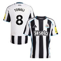 Sandro Tonali #8 Newcastle United 2025-26 Home Match Jersey – White Black
