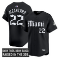 Sandy Alcantara Jersey #22 Miami Marlins Gothic Vice Edition Stitched
