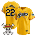 Sandy Alcantara Jersey #22 Miami Marlins One Piece Premier Stitched