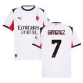 Santiago Gimenez 7 AC Milan 2025-26 Away Men Jersey – White