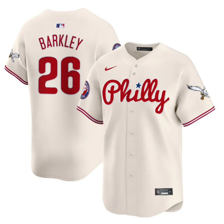 Saquon Barkley Jersey #26 Phillies and Eagles Vapor Premier Limited Stitched