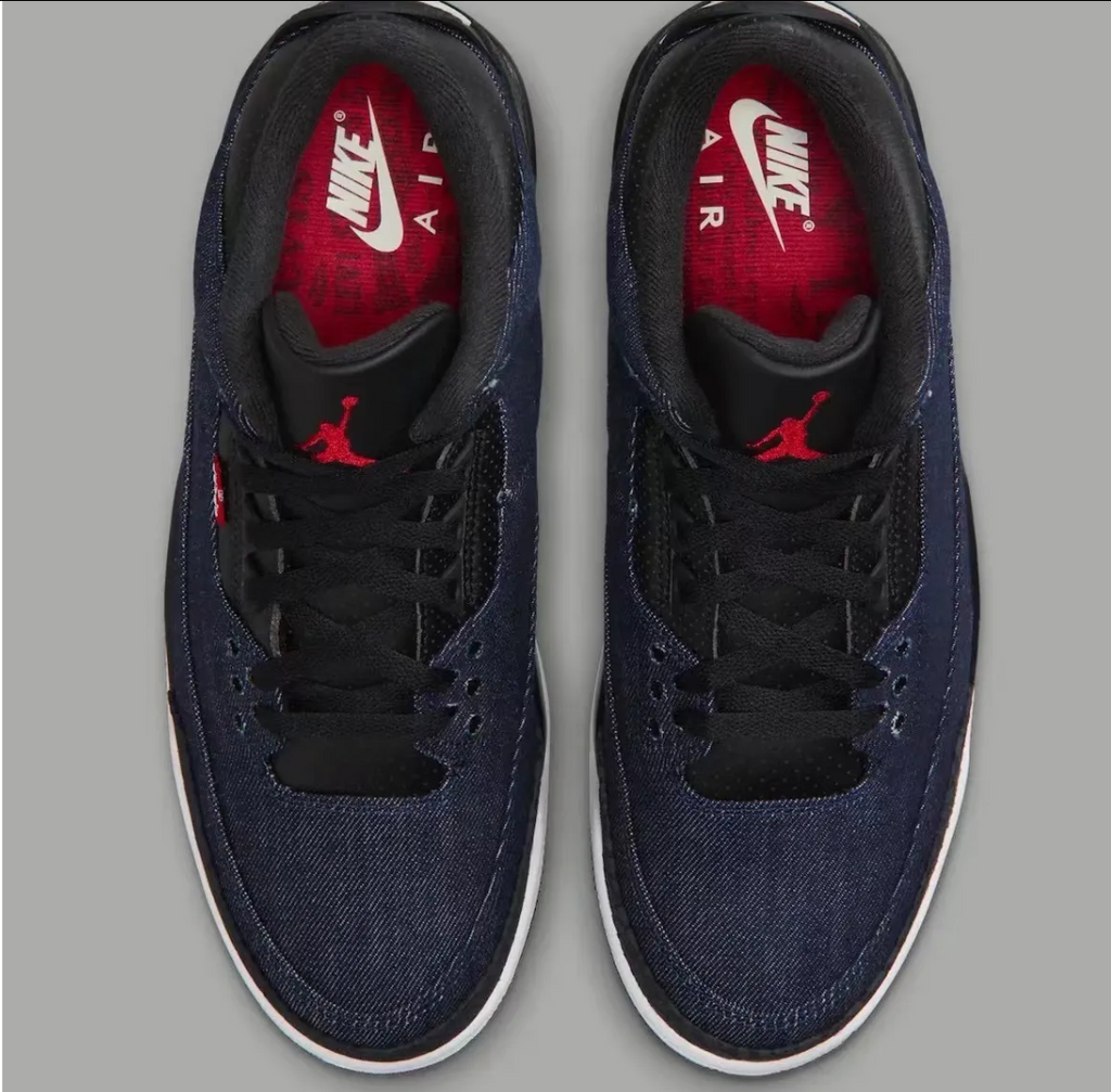 Levi’s x Air Jordan 3 Indigo Shoes Sneakers