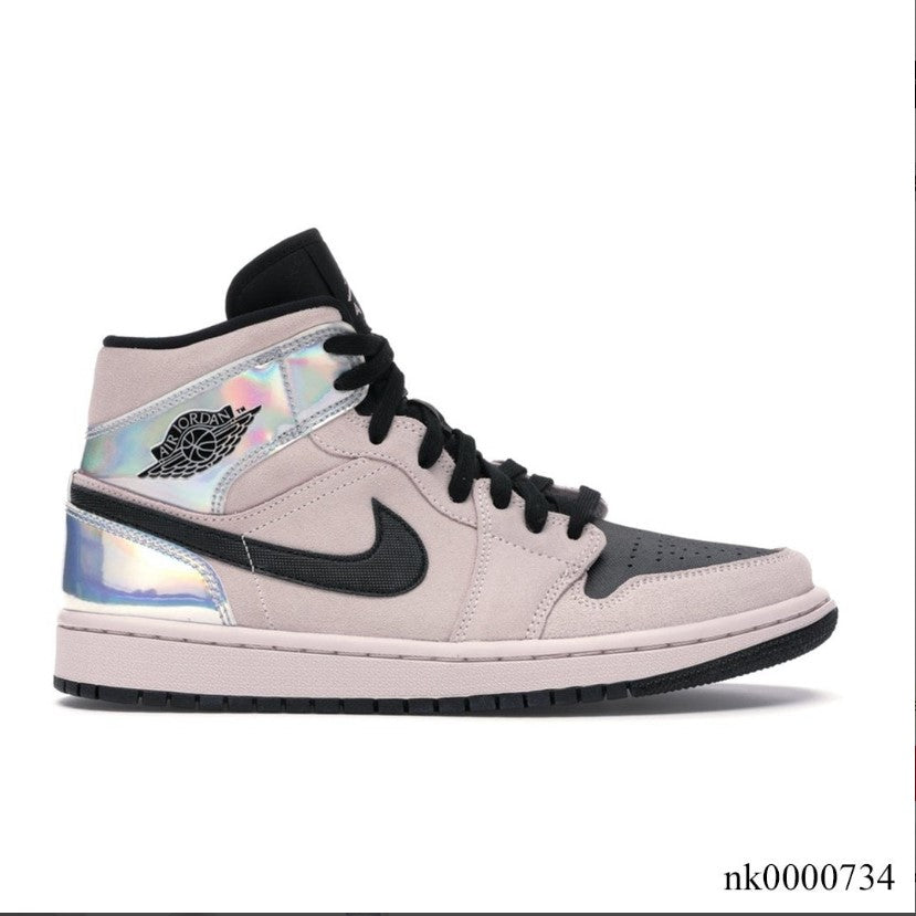 Air Jordan 1 Mid Dirty Powder Iridescent (W) Shoes Sneakers