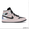 Air Jordan 1 Mid Dirty Powder Iridescent (W) Shoes Sneakers
