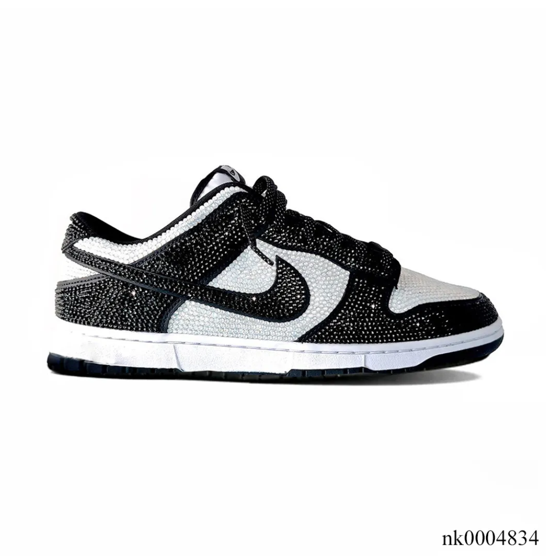 Air Jordan 1 Low Black White Crystal Shoes Sneakers