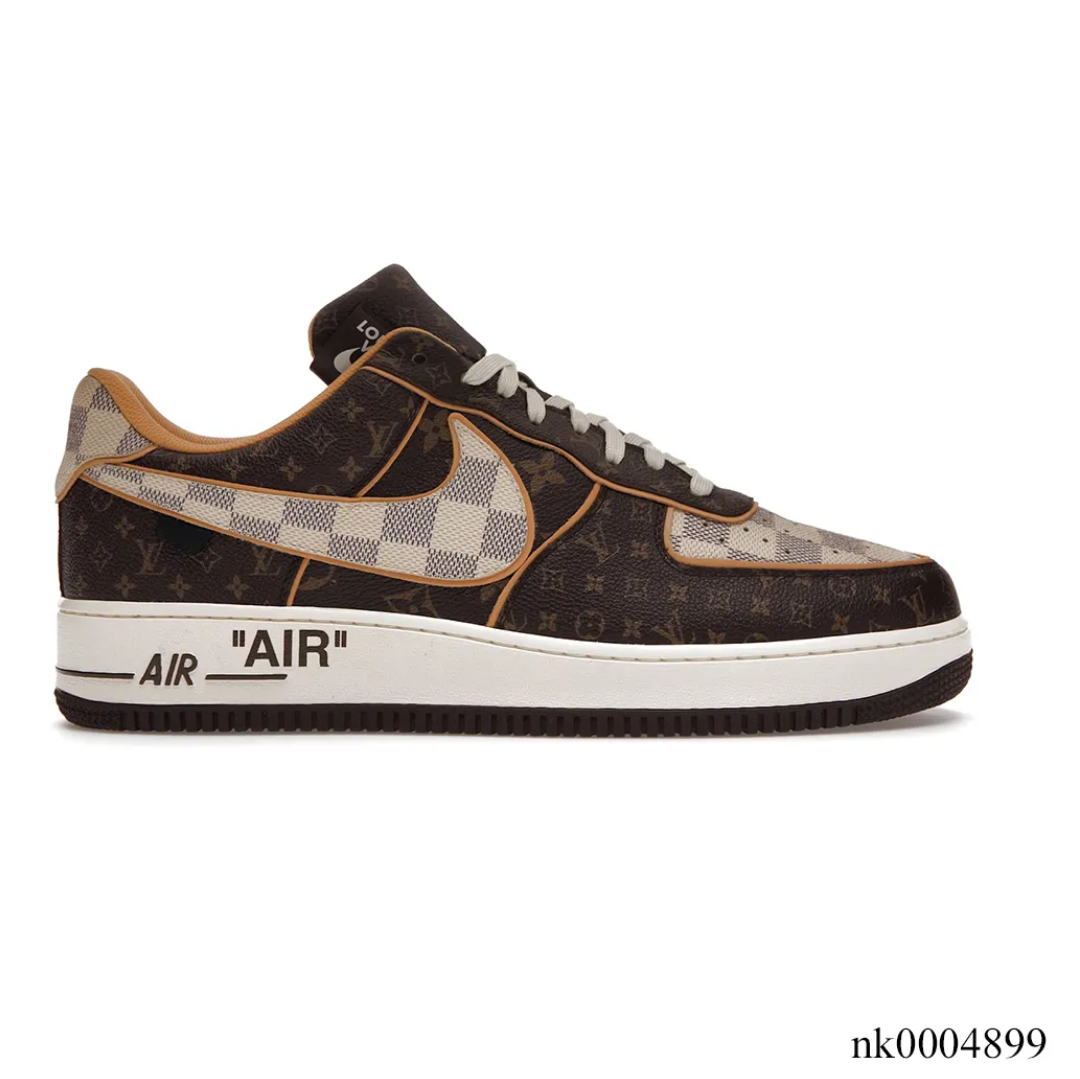 LV x Air Force 1 Low Brown Shoes Sneakers