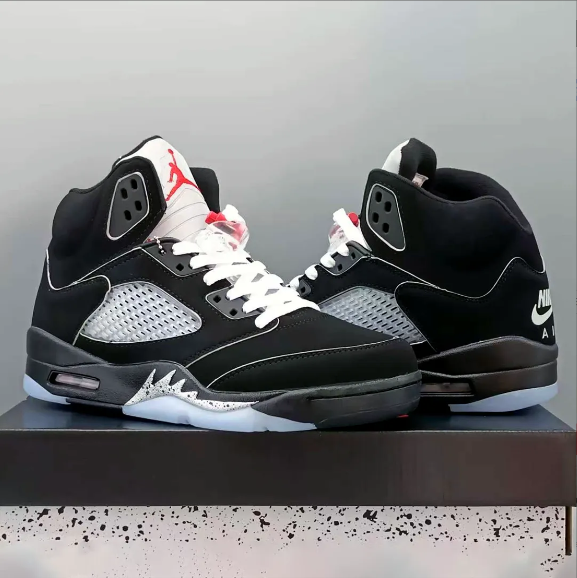 Air Jordan 5 Black Metallic Reimagined Shoes Sneakers