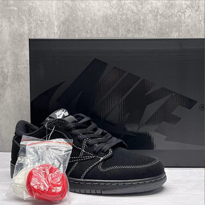 Travis Scott x Air Jordan 1 Low Black Phantom Shoes Sneakers