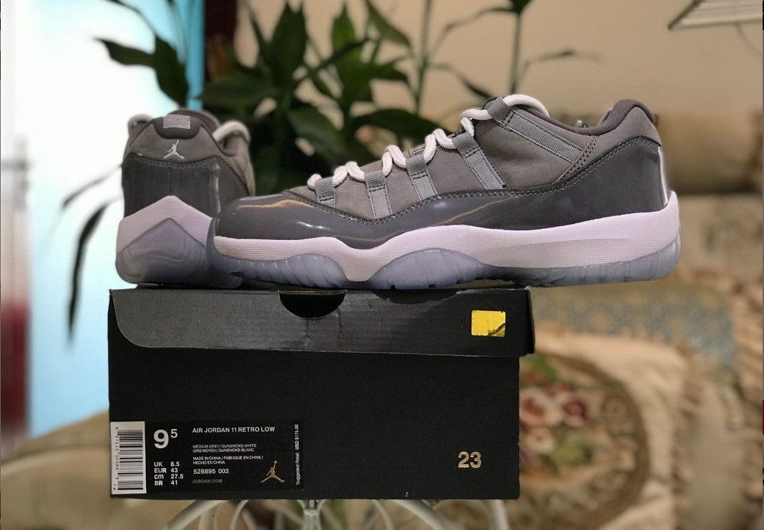 Air Jordan 11 Low Cool Grey Shoes Sneakers