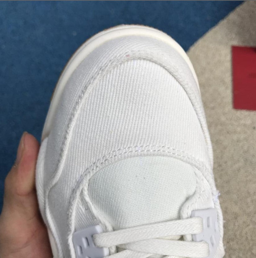 Air Jordan 4 Retro Levi’s White (Levi’s Tag) Shoes Sneakers