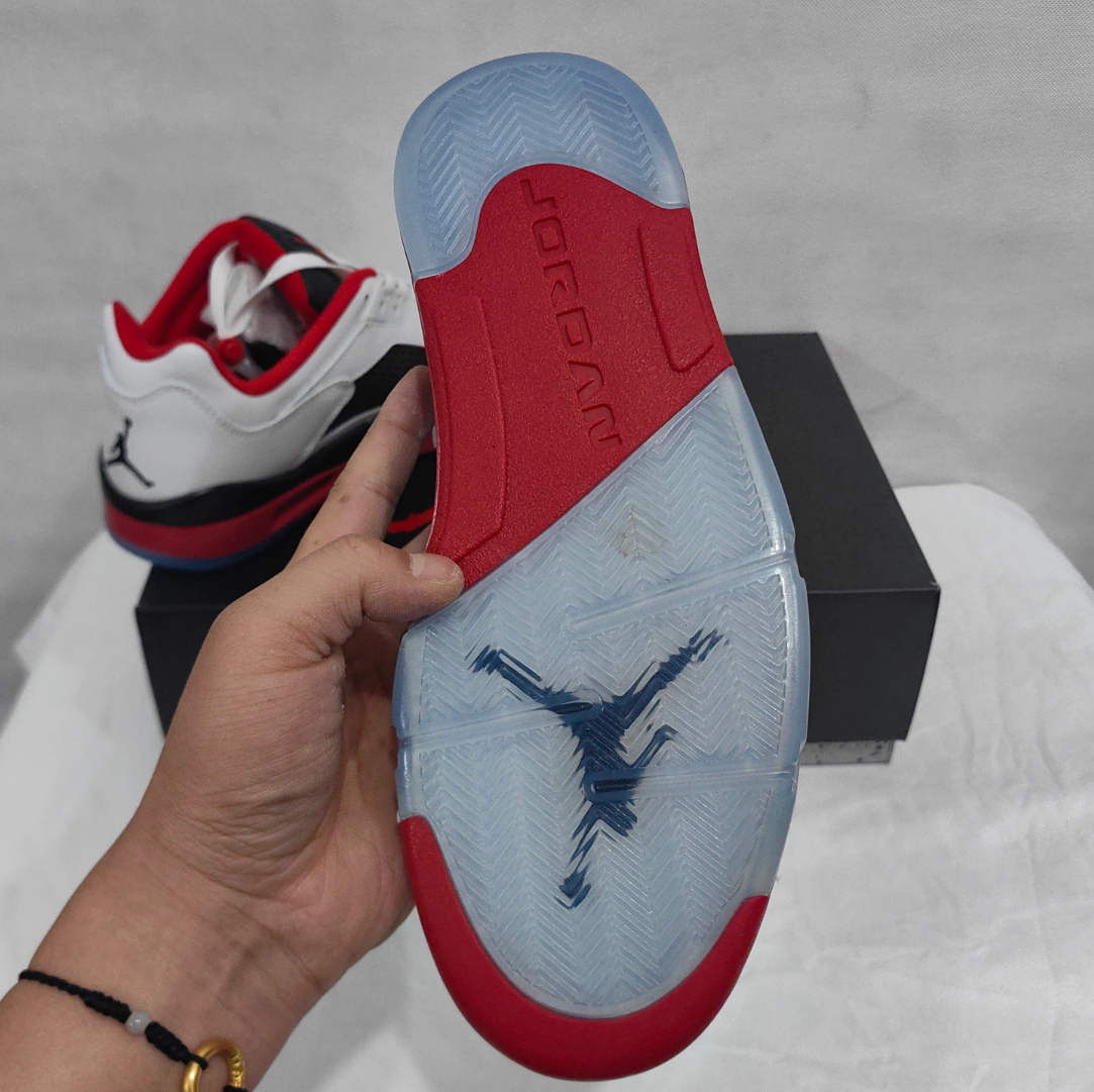 Air Jordan 5 Retro Low Fire Red Shoes Sneakers