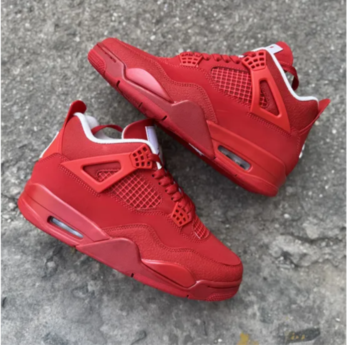 Air Jordan 4 Triple Red Shoes Sneakers