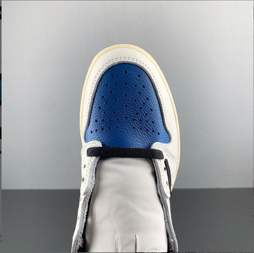 Travis Scott x Fragment x AJ 1 High “Military Blue” Shoes Sneakers