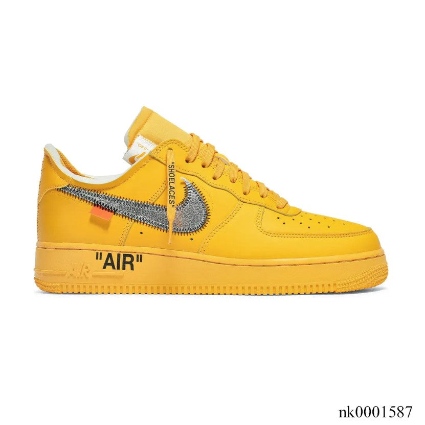 Off-White x Air Force 1 Low University Gold Lemonade Shoes Sneakers