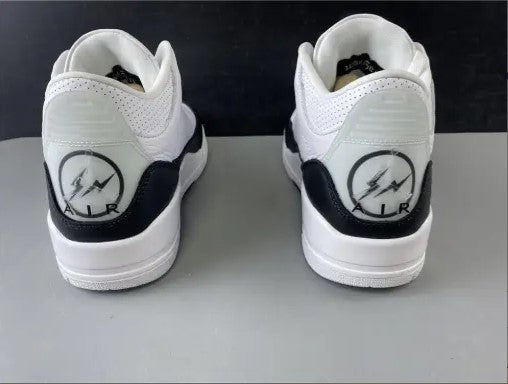 Fragment x AJ 3 White Black Shoes Sneakers
