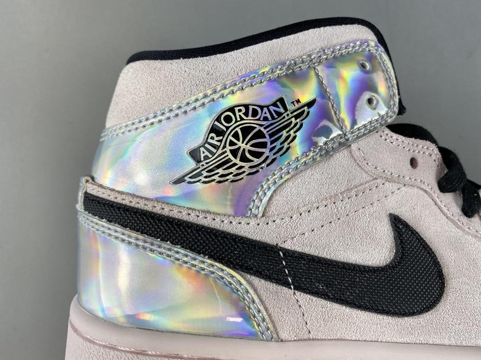 Air Jordan 1 Mid Dirty Powder Iridescent (W) Shoes Sneakers