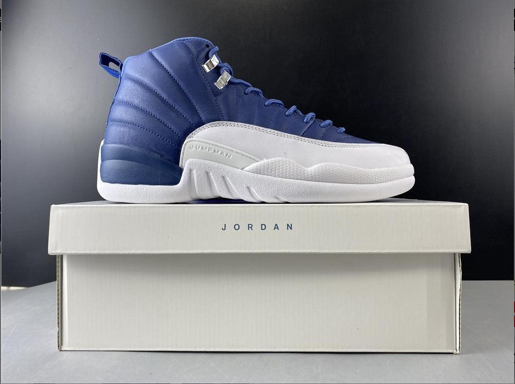 Air Jordan 12 Retro Stone Blue Shoes Sneakers