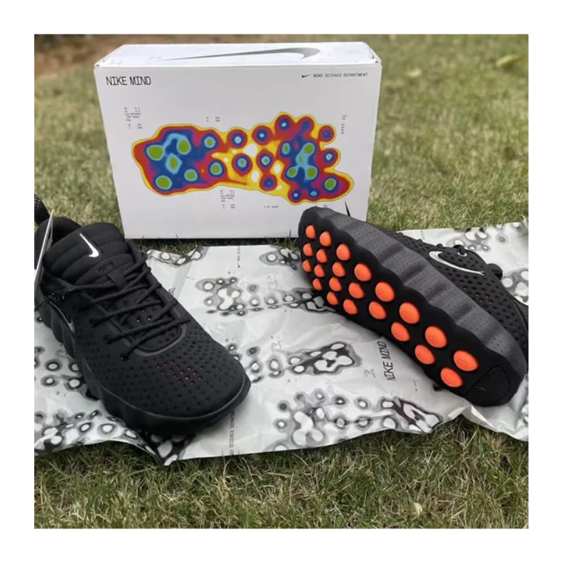 NK Mind 002 Black Hyper Crimson Shoes Sneakers