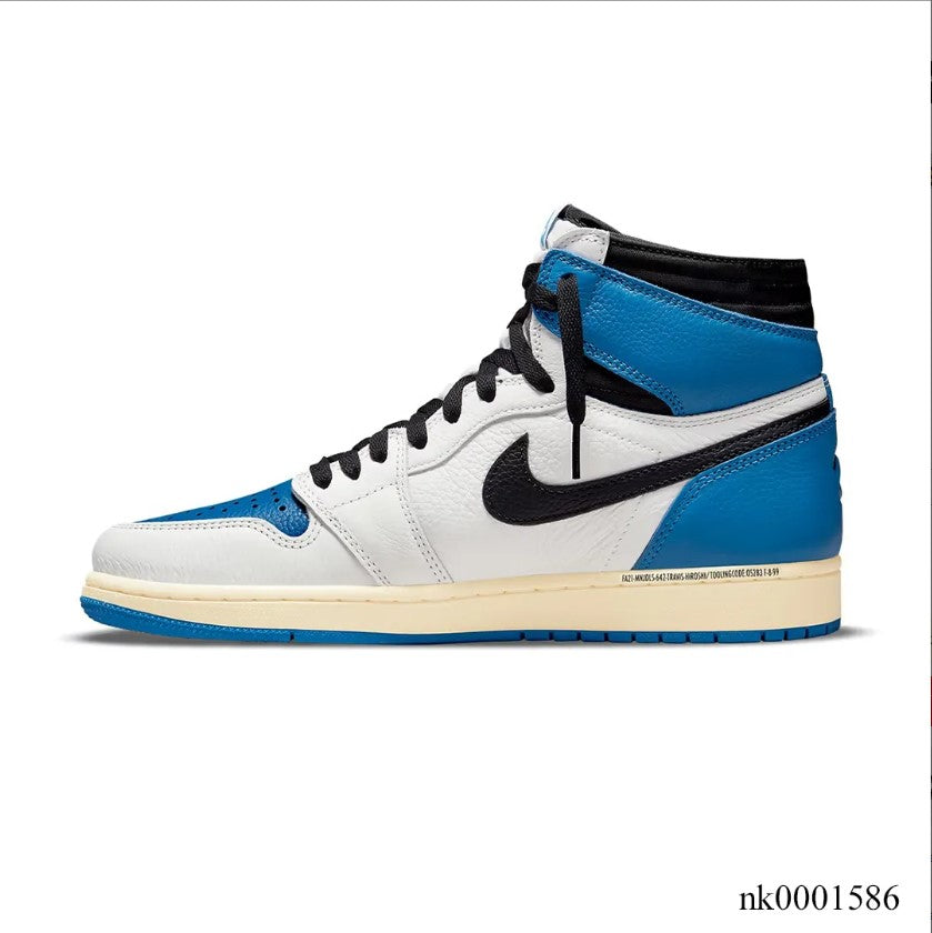 Travis Scott x Fragment xAir Jordan 1 High “Military Blue” Shoes Sneakers