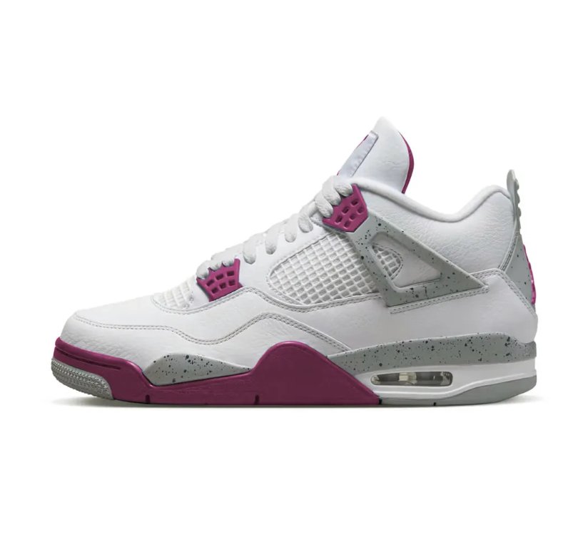Air Jordan 4 White Purple Cement Shoes Sneakers