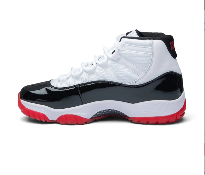Air Jordan 11 Black White Red Shoes Sneaker