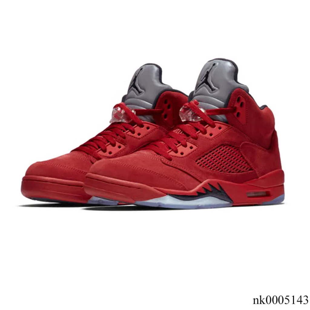 Air Jordan 5 Retro Red Suede Shoes Sneakers